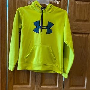 Under Armour neon yellow medium sweatshirt.